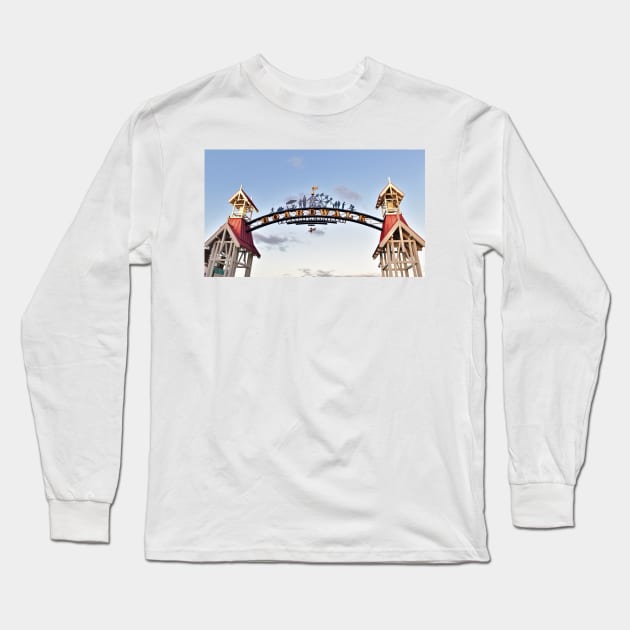 Ocean City Boardwalk Sign Long Sleeve T-Shirt by searchlight